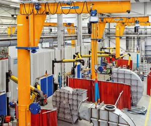 Grúa pluma de columna VS