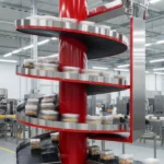 Transportador en espiral para artículos y paquetes grandes